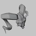 Ram Skull With Curved Textured Horns And Detailed Bone Structure In Shadow