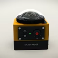 Kodak PIXPRO SP360 4K Digital Camera With Yellow Black Design And LCD Screen