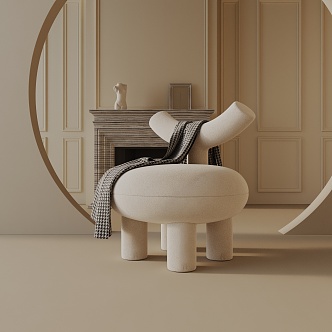 modern leisure chair 3d model