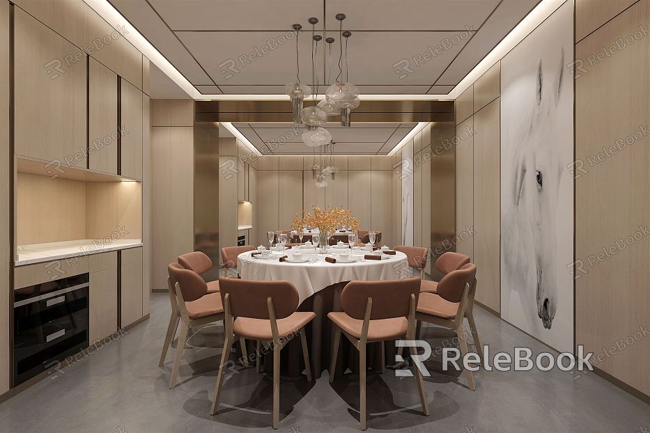 Modern Room Restaurant Room model