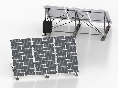 Solar panels, solar panels, photovoltaic equipment, new energy equipment 3d model