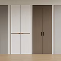 Modern Sleek Wardrobe Doors In Gray White And Brown For Home Interior Design