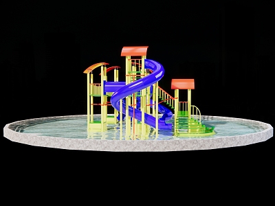 Children's amusement facilities 3d model