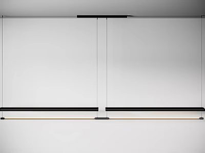 Modern Contemporary Chandelier Design For Interior With Glass Shades And Metal Frame 3d model