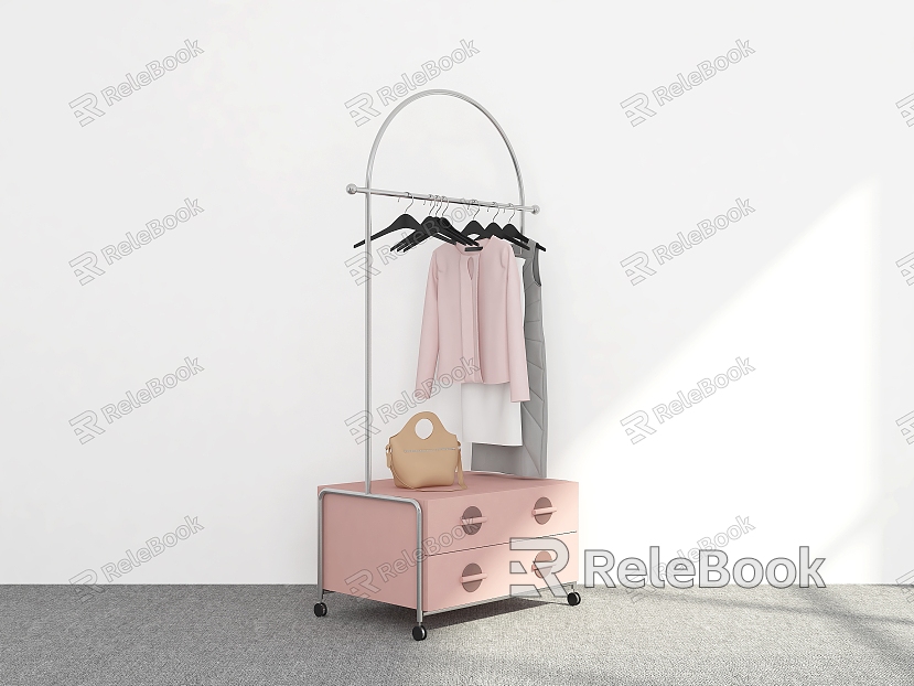 Hanger Floor Hanger Mobile Hanger Coat Rack Hanger Storage Cabinet Rack Hanger model