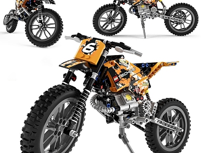 Lego Motorcycle Lego Motorcycle Racing Off-Road Motorcycle Fashion Transport model