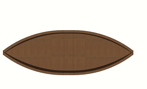 Modern Wooden Boat 3d model