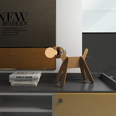 Nordic shaped table lamp animal creative table lamp 3d model