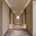 Modern Hotel Aisle 3d model