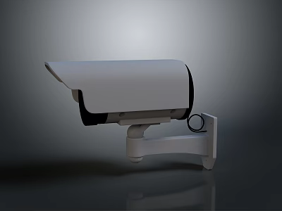 Outdoor Security Camera With Waterproof Design Wall Mount And HD Lens 3d model