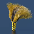 Yellow Handle Feather Duster With Brown And Yellow Bristles For Home Cleaning Tools