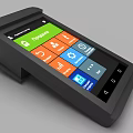 Smart POS Machine With Touchscreen Interface For Sales And Inventory Management 3d model