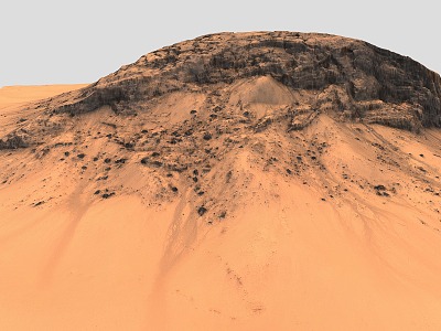 Modern Mars Terrain Mountain Range Dune Desert Rock Sandy Desert Peak 3d model