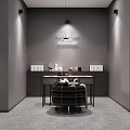 Luxury Beauty Hair Salon Interior With Styling Chairs Mirrors And Decorative Wall
