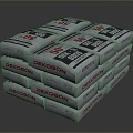 Lime Cement Bag Sack Cloth Bag Grain Bag Cloth Bag Bundle Sack Sack 3d model