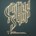 Modern Neon Light Combination For Coffee Shop With Illuminated Letters And Decorative Design
