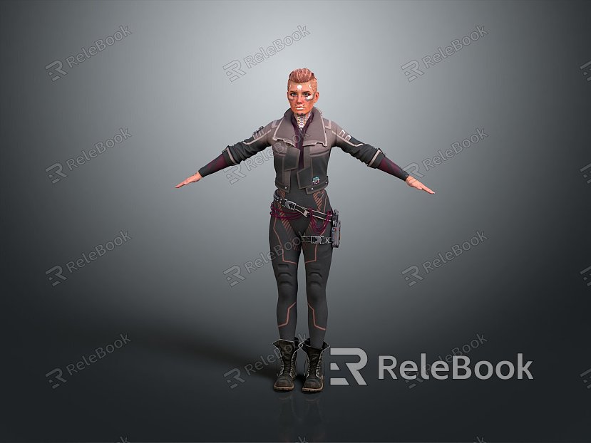 Sci-fi Beauty Cyber Beauty Sci-fi Woman Warrior Future Woman Warrior Sci-fi Lady Soldier Cyber Woman Warrior model