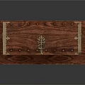 Vintage Wooden Shoe Cabinet with Multiple Drawers Small Compartments and Carved Legs Window Design