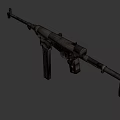 Light submachine gun 3d model