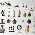 Modern Ornament Combination Ornament Display 3d model