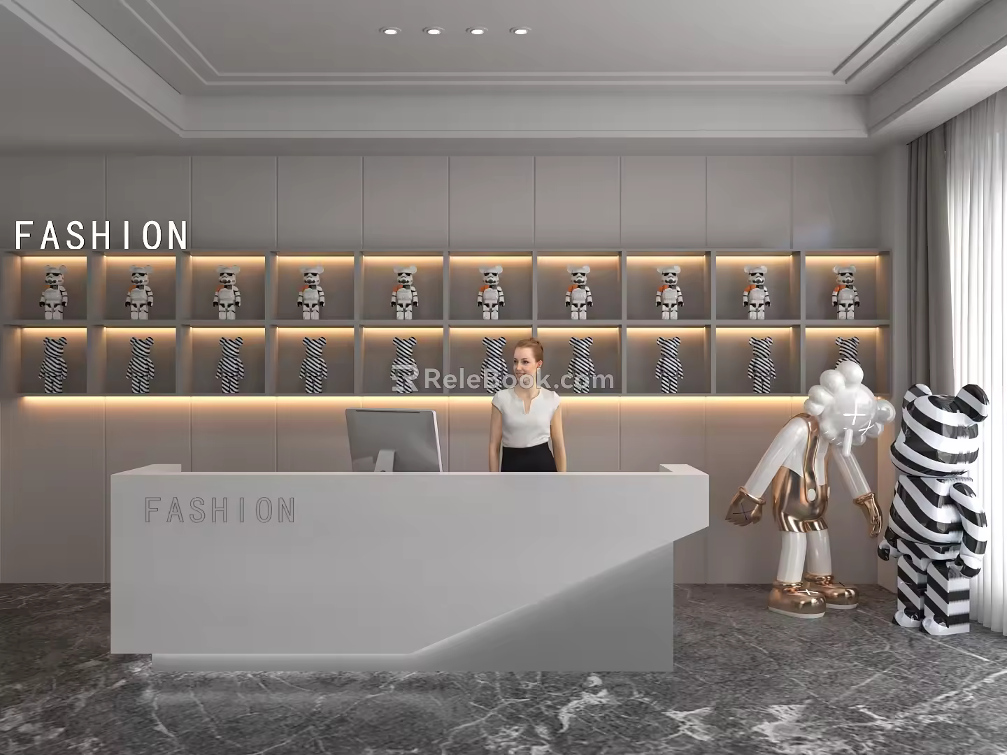Front Desk 3d model
