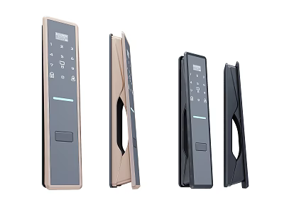 Smart Electronic Door Handles With Keypad Secure Modern Design And Multiple Colors 3d model