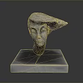 Metal Medical Device Human Head Model For Anatomical Teaching And Training