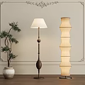 Quiet floor lamp combination 3d model