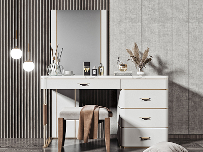 Light Luxury Dressing Table model