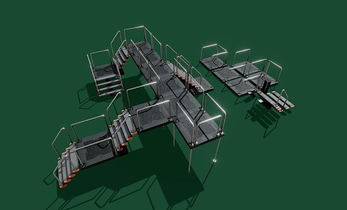 weapons sci-fi staircase 3d model