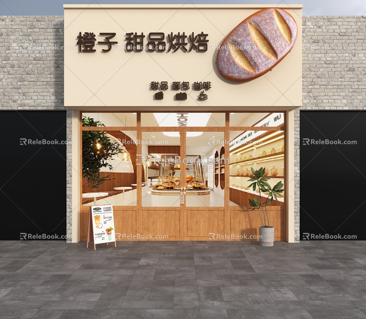 Bread Shop Door Head Cake Shop Door Head Baking Shop Door Head Dessert Shop Door Head Door Head Design Door Head model