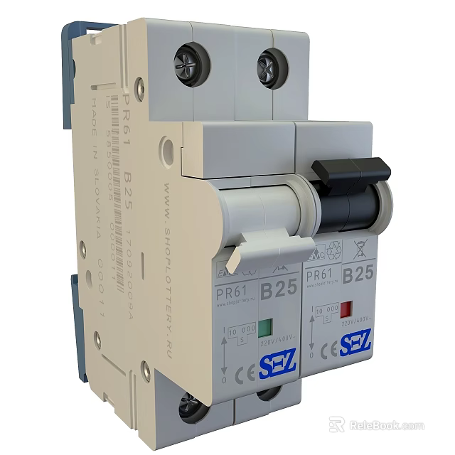 High Quality SEZ PR61 B25 Industrial Circuit Breaker for Electrical Protection Applications 3d model 