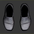 Dark Leather Slip On Shoes With Classic Design Comfortable Fit And Sleek Finish