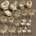 Various Wicker Outdoor Chairs With Different Styles For Comfortable Outdoor Use