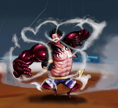 Modern anime character four Luffy 3d model Modern anime character four Luffy 3d model