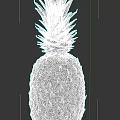 Fresh Ripe Pineapple With Green Leafy Top And Textured Yellow Skin