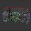 Steering wheel car steering wheel car parts life supplies 3d model