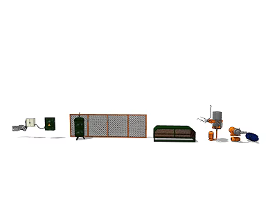 Engine Production Line with Machinery Tools and Equipment in Workshop Facility 3d model Engine Production Line with Machinery Tools and Equipment in Workshop Facility 3d model