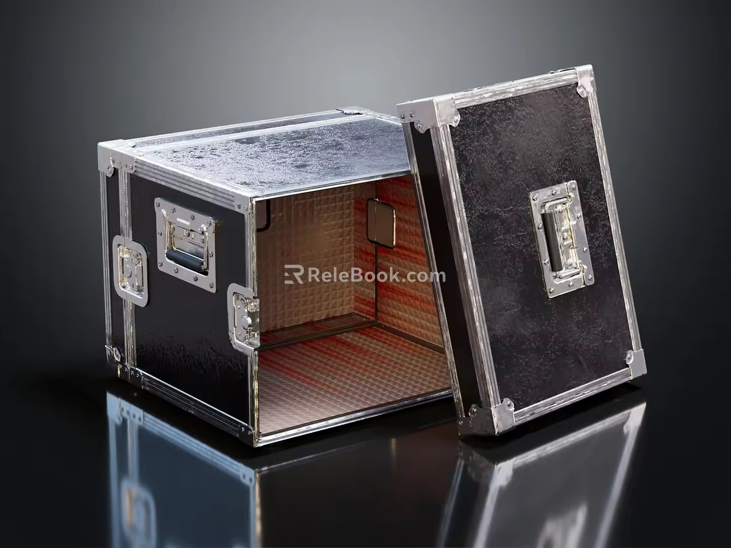 Industrial LOFT Box Storage Box Large Box Metal Box Classical Storage Box Password Storage Box 3d model