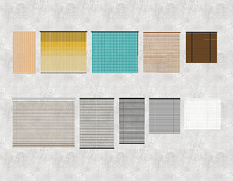 Modern venetian blinds venetian blinds combination 3d model