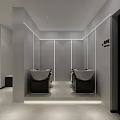 Modern Beauty Hair Salon Interior Design With Styling Chairs Mirrors And Plants