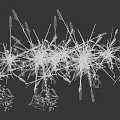 Dry Withered Grass With Tall Slender Stems And Feathery Spikes In Natural Growth