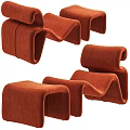 Modern Unique Curved Velvet Upholstered Lounge Chairs For Stylish Home Living Room Decoration