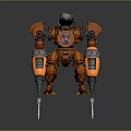 Mech Warrior Mech Soldier Machine Battlearm Mechanical Battlearm Machine Fighter Robot 3d model