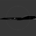 Futuristic Black Concept Aircraft With Sleek Design And Aerodynamic Structure