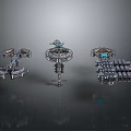 Modern fighter sci-fighter sci-fighter space fighter 3d model