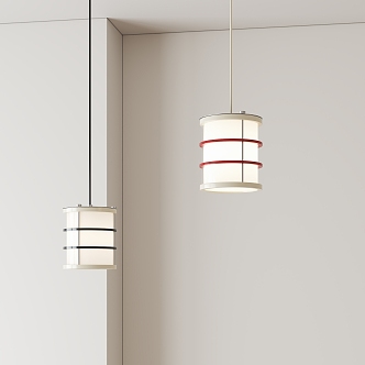 Modern minimalist restaurant chandelier 3d model