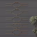 Line Carving Element Component 3d model