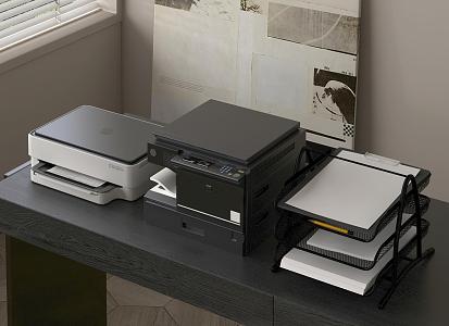 Modern Printers 3d model