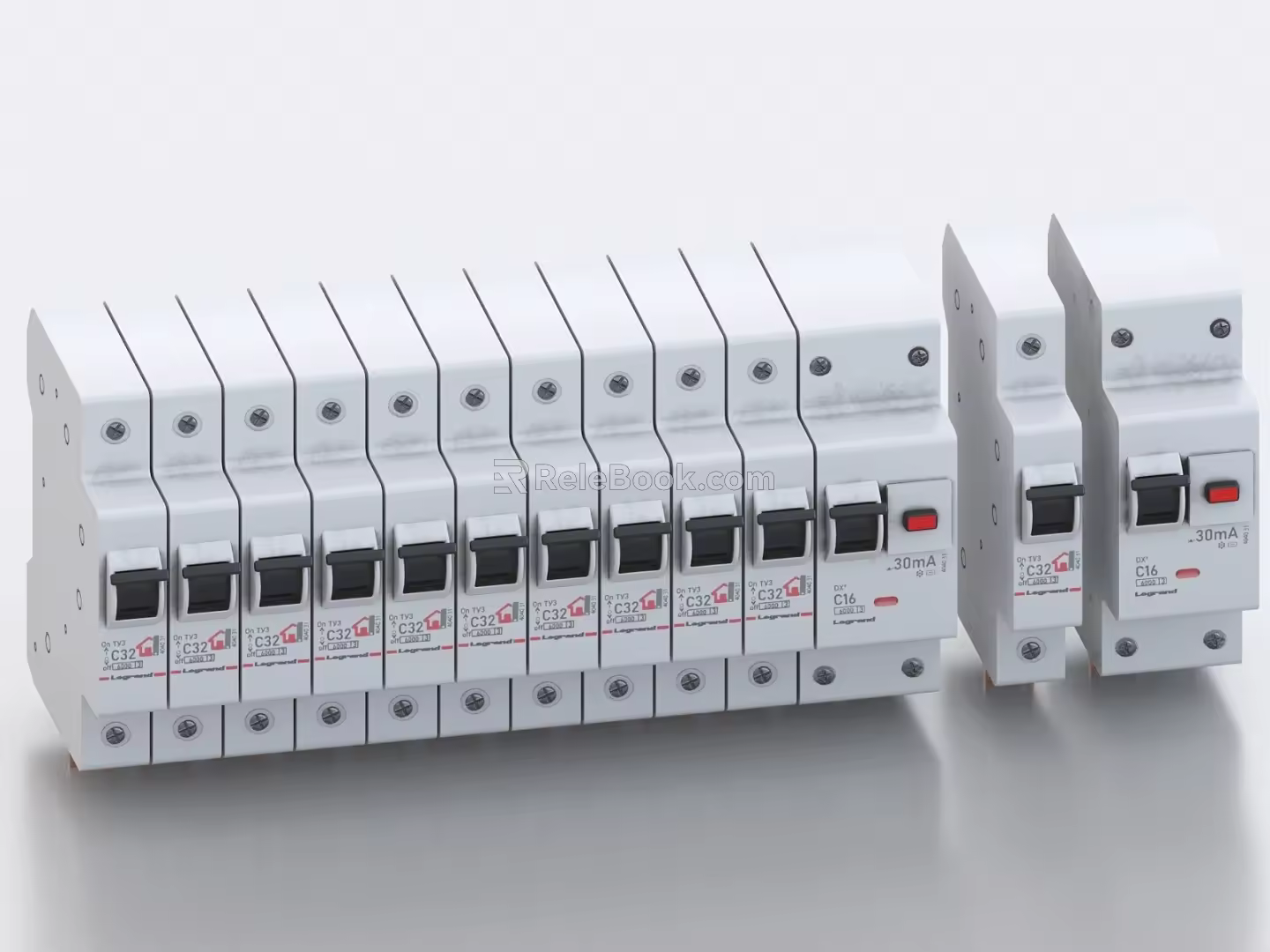 switch circuit breaker circuit switch fuse overload protector 3d model